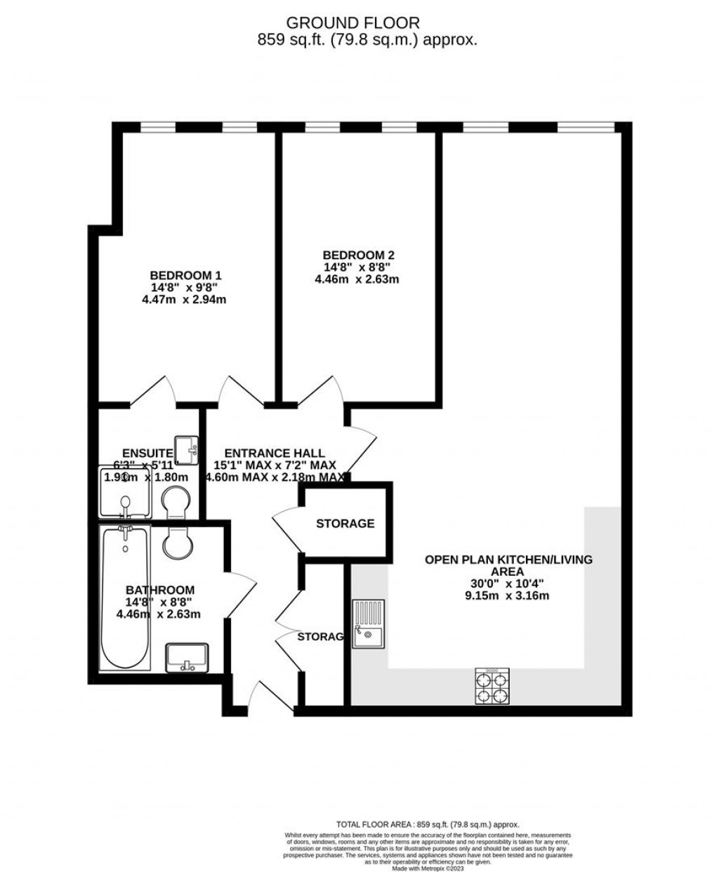 Floorplans For Barge Arm, Gloucester Docks