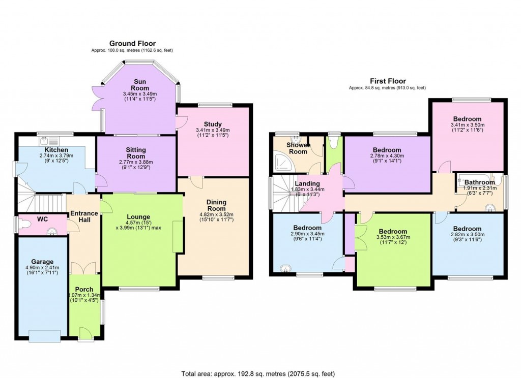 Floorplans For Glebe Close, Newent