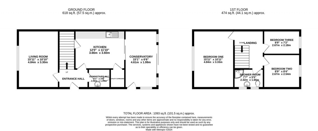 Floorplans For Stirling Way, Tuffley, Gloucester