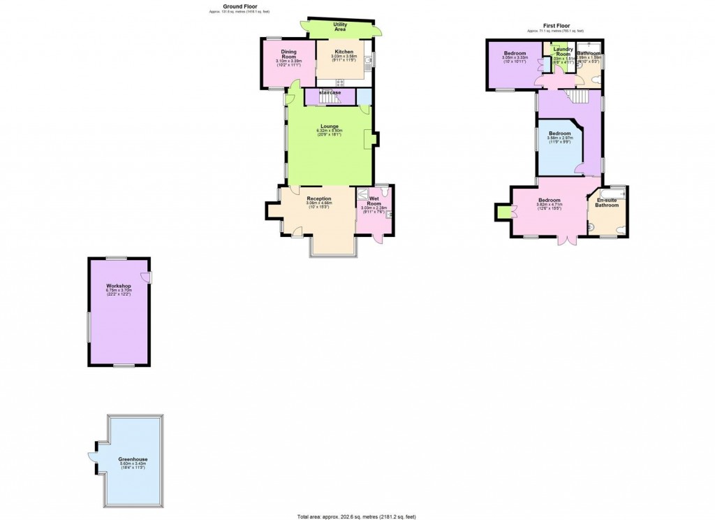 Floorplans For Hooks Lane, Upleadon, Newent