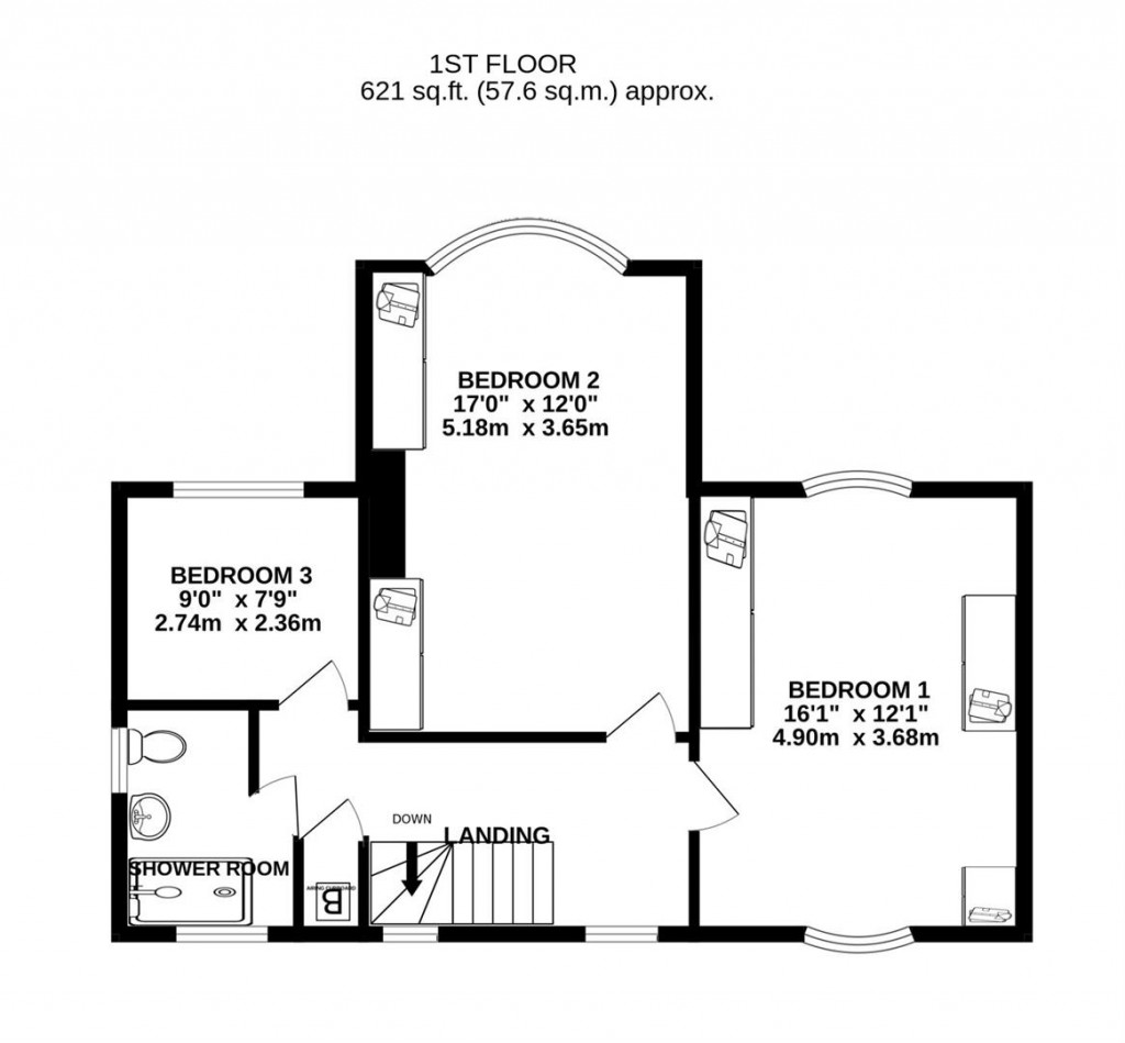 Floorplans For Ermin Street, Brockworth, Gloucester