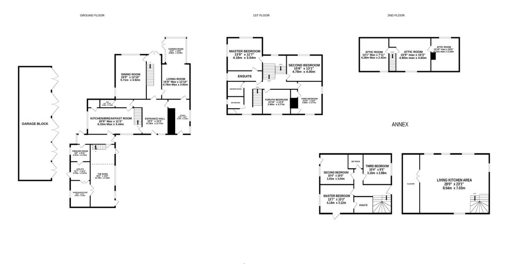 Floorplans For Gadfield Elms, Staunton, Gloucester