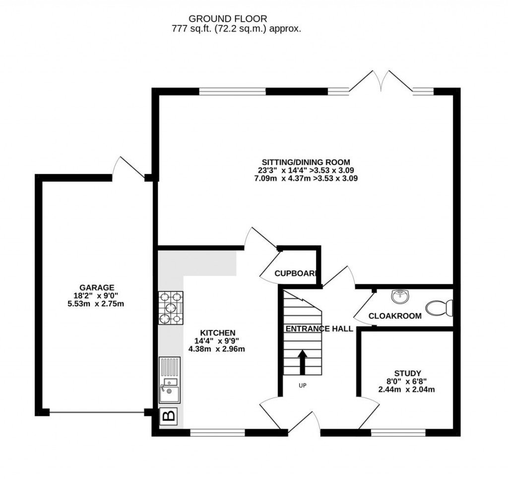 Floorplans For Arlington Road, Brockworth, Gloucester