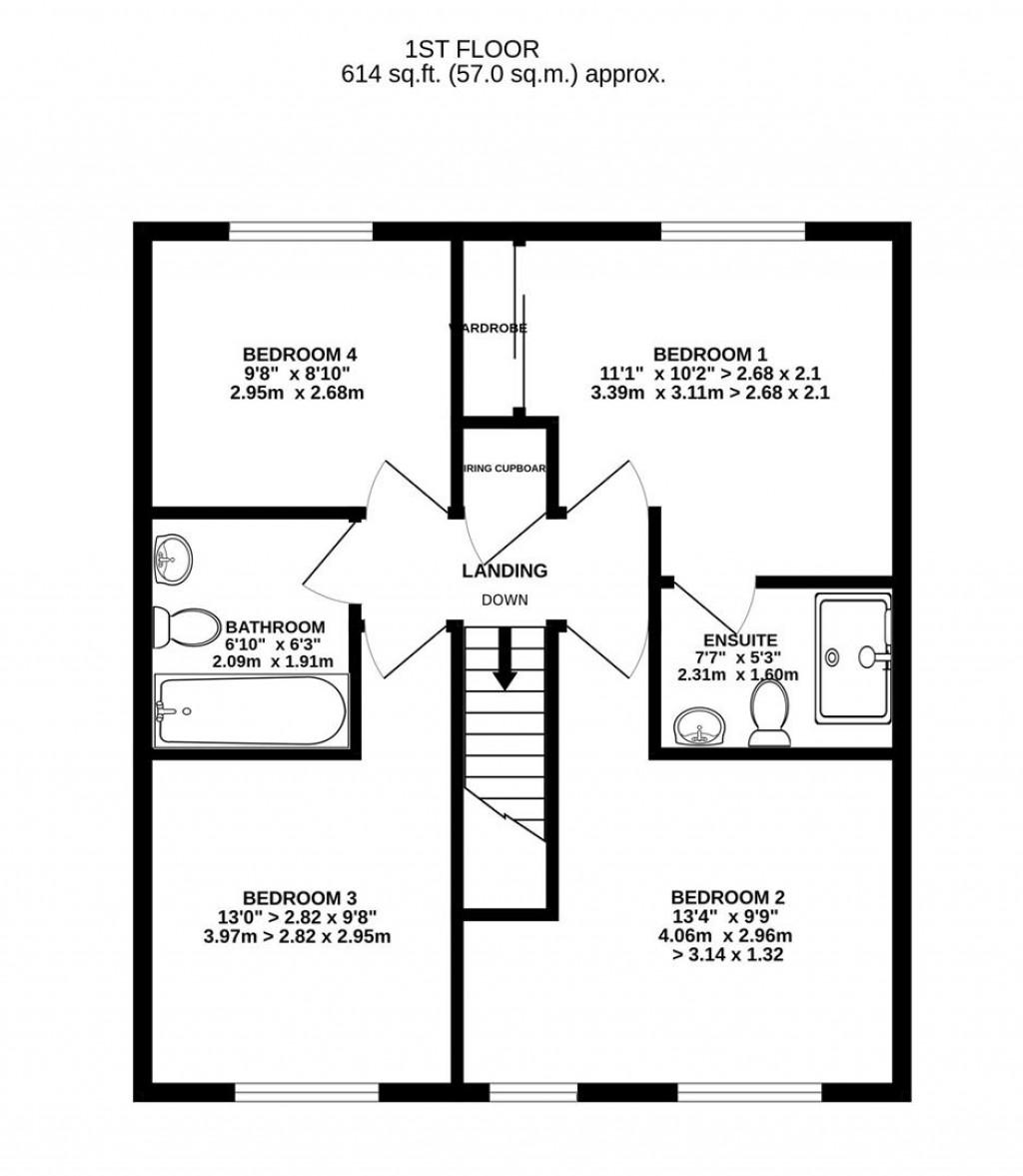 Floorplans For Arlington Road, Brockworth, Gloucester