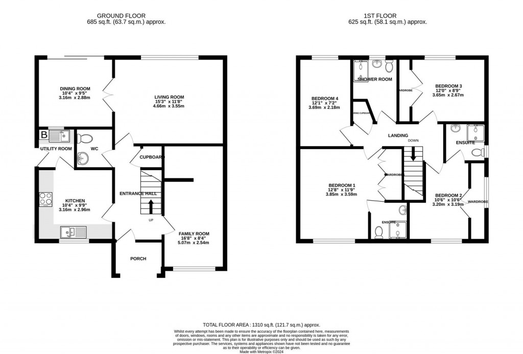 Floorplans For Stocken Close, Hucclecote, Gloucester