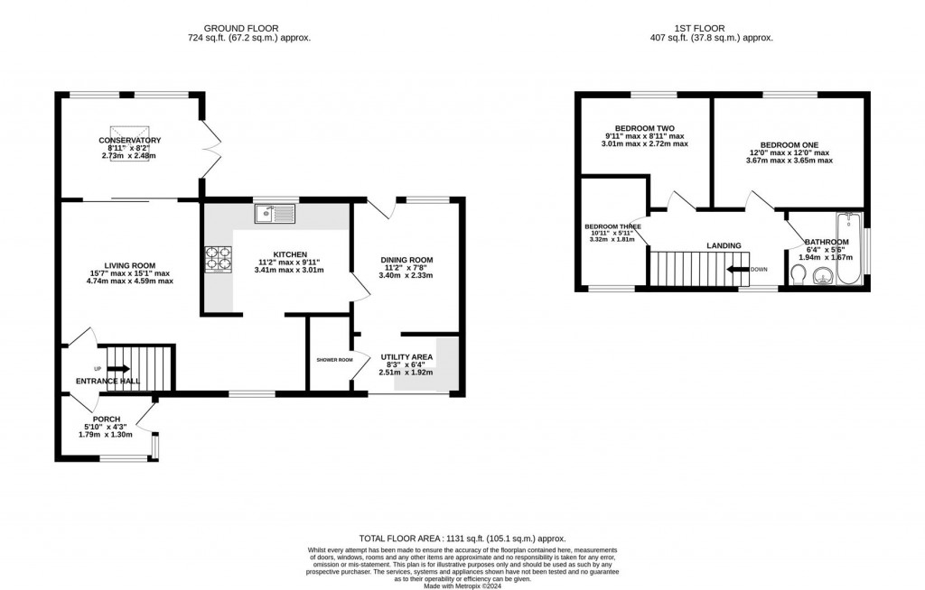 Floorplans For Norbury Avenue, Matson, Gloucester