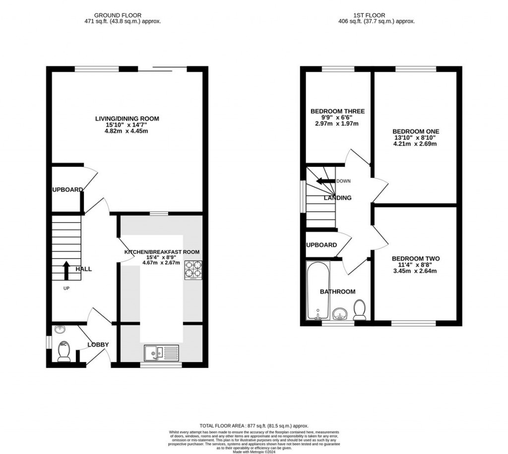 Floorplans For Gannet Close, Brockworth, Gloucester