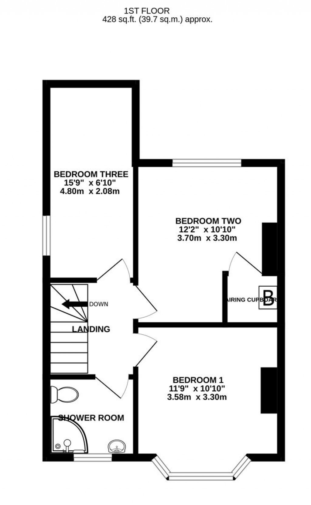 Floorplans For Trevor Road, Hucclecote, Gloucester