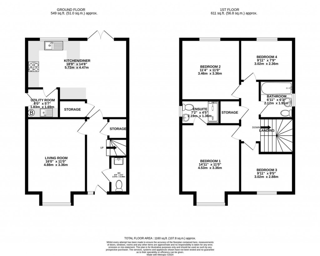 Floorplans For Furrow Close, Brockworth