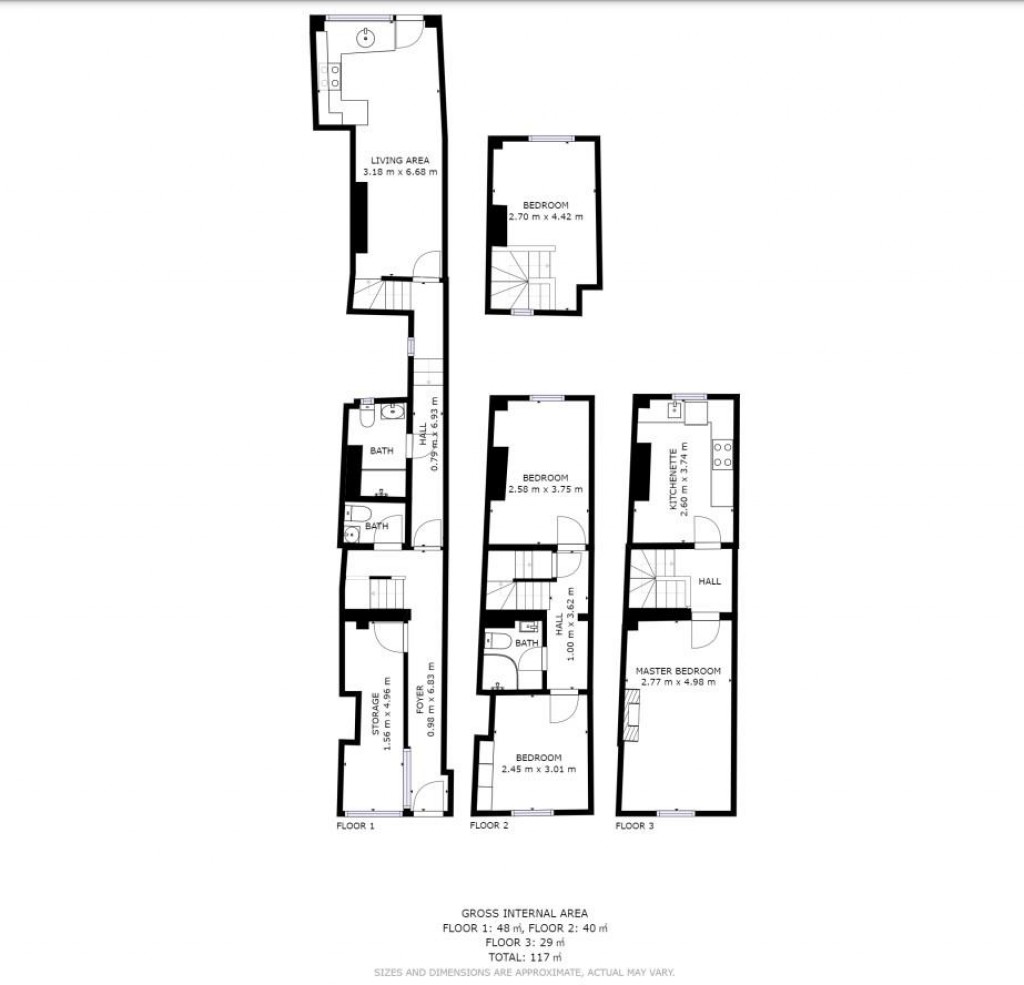 Floorplans For Westgate Street, Gloucester