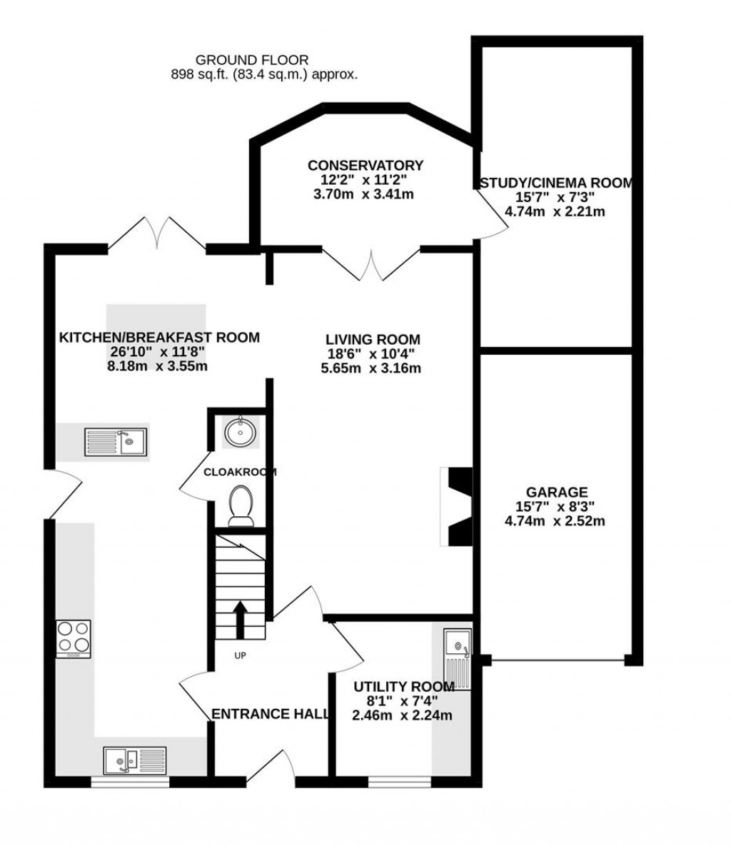 Floorplans For Stocken Close, Hucclecote