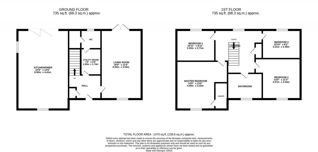 Floorplans For Chapel End, Over Old Road, Hartpury