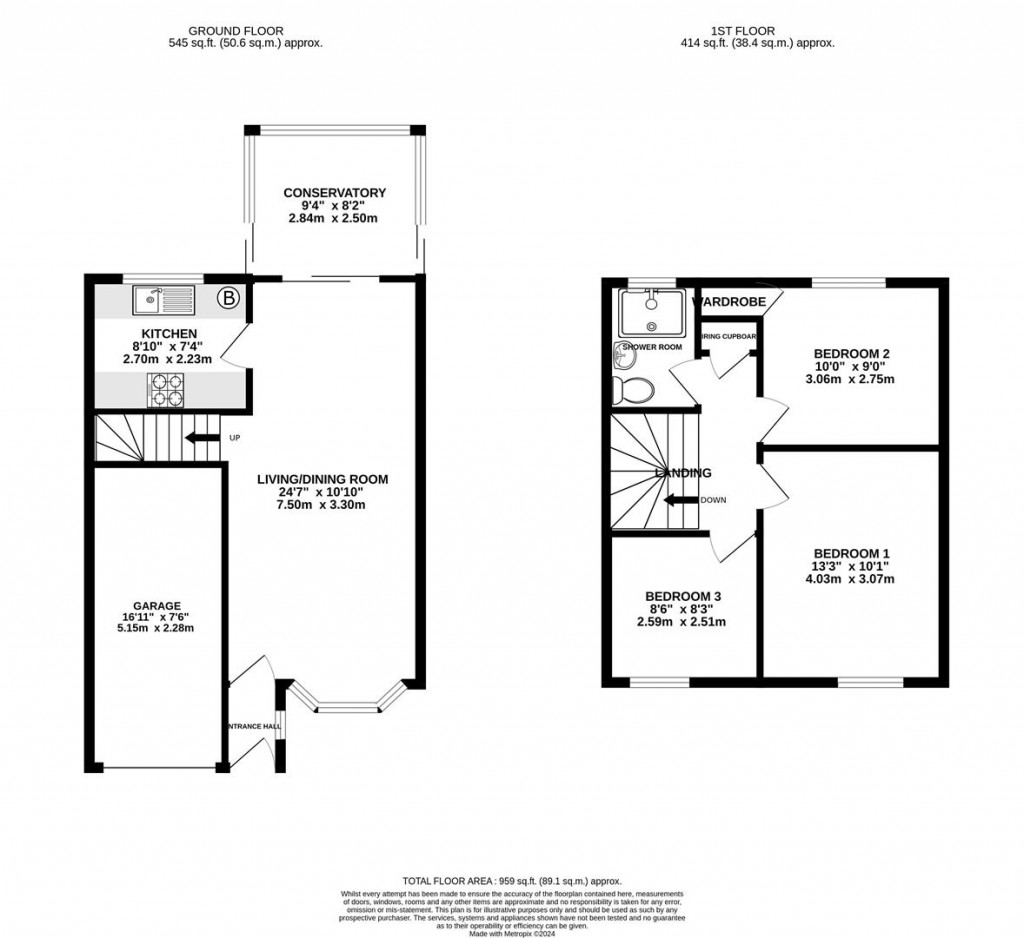 Floorplans For The Orangery, Barnwood, Gloucester