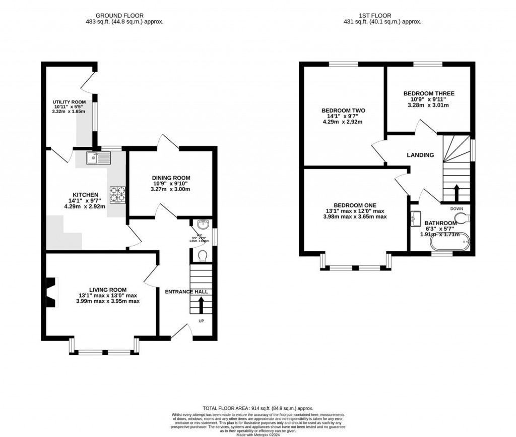 Floorplans For Linden Road, Gloucester