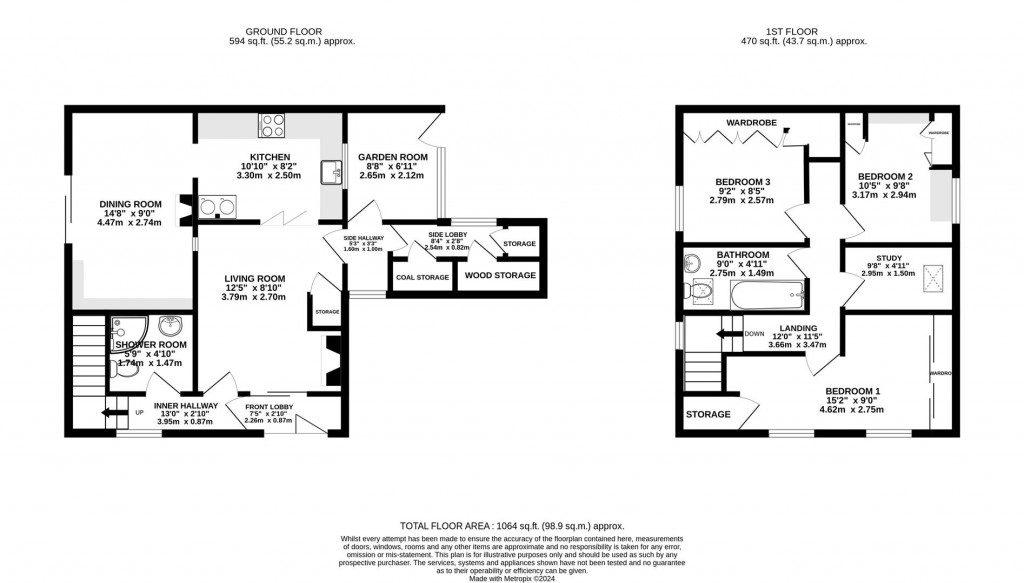 Floorplans For Marsh Road, Leonard Stanley, Stonehouse