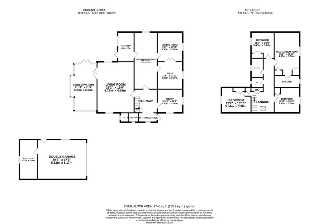 Floorplans For Shotts Lane, Kilcot, Newent