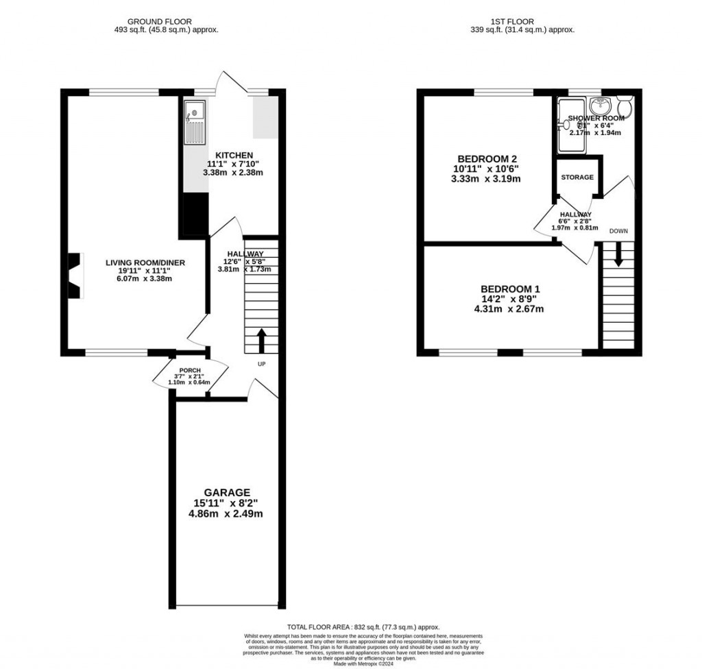 Floorplans For Abbots Way, Stonehouse