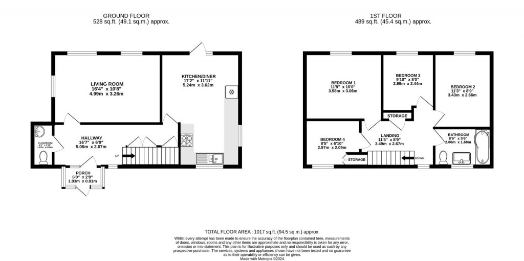 Floorplans For Borough Close, Kings Stanley