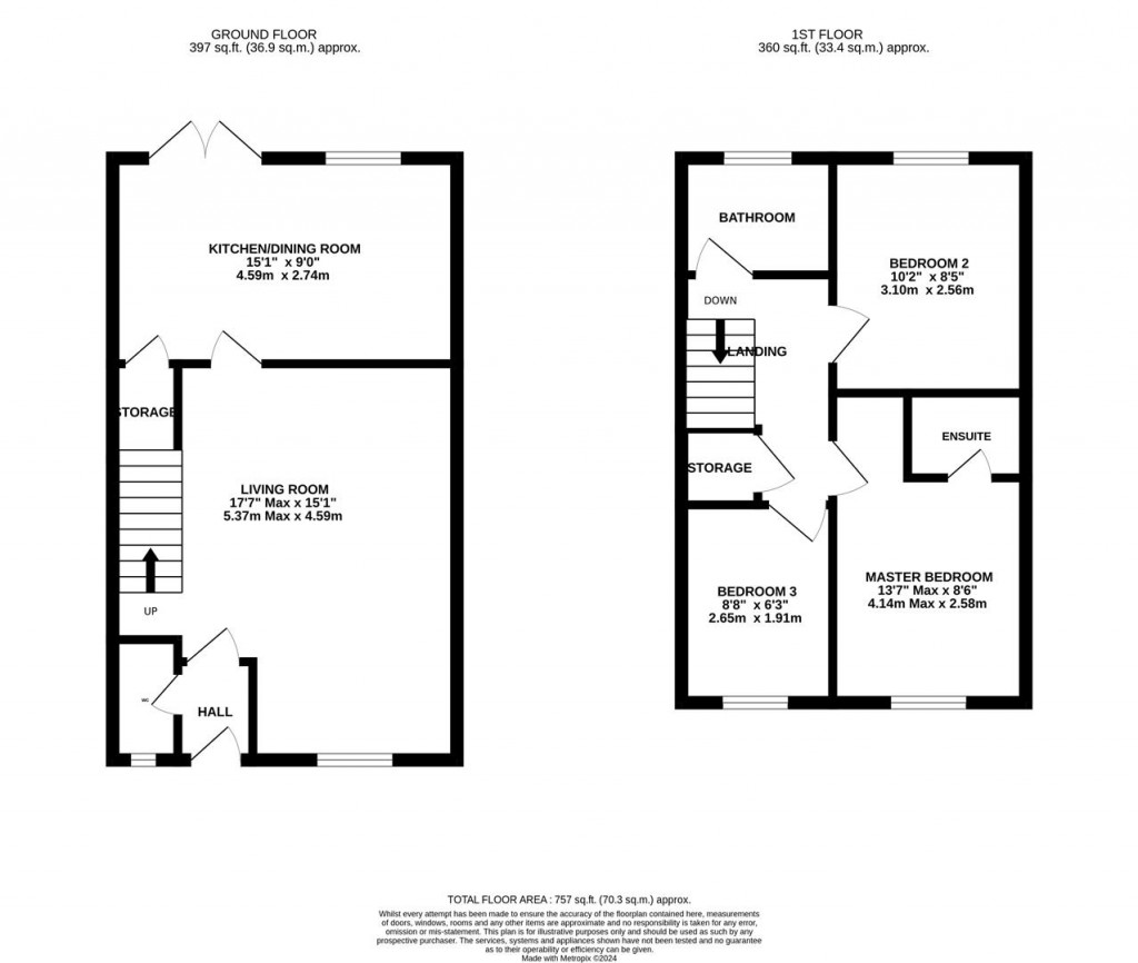 Floorplans For Oak Tree Way, Newent