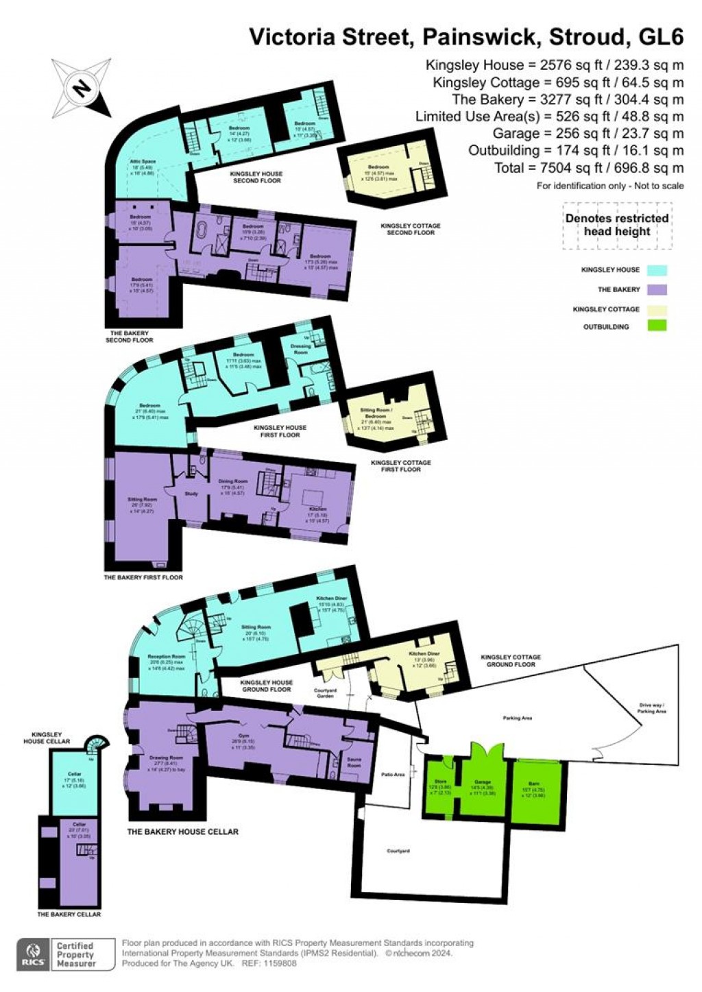 Floorplans For St. Marys Street, Painswick, Stroud