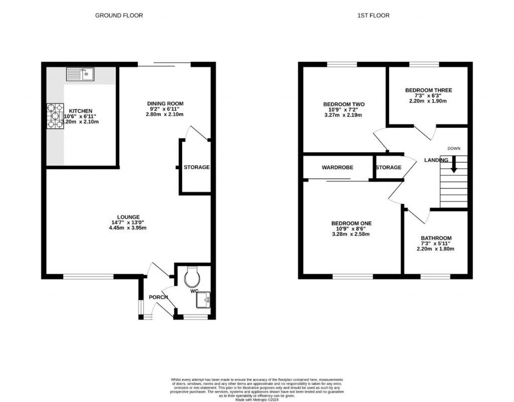 Floorplans For Pippin Close, Abbeymead, Gloucester