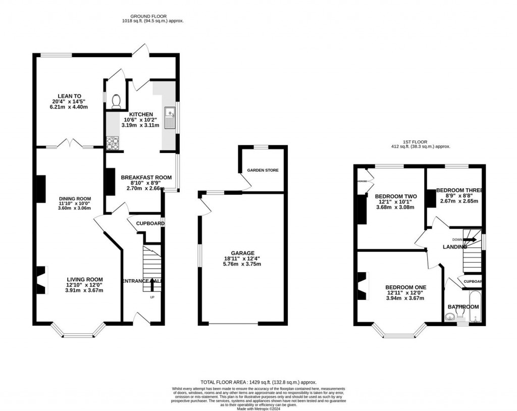 Floorplans For Hucclecote Road, Gloucester