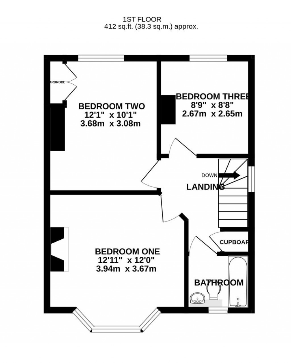 Floorplans For Hucclecote Road, Gloucester