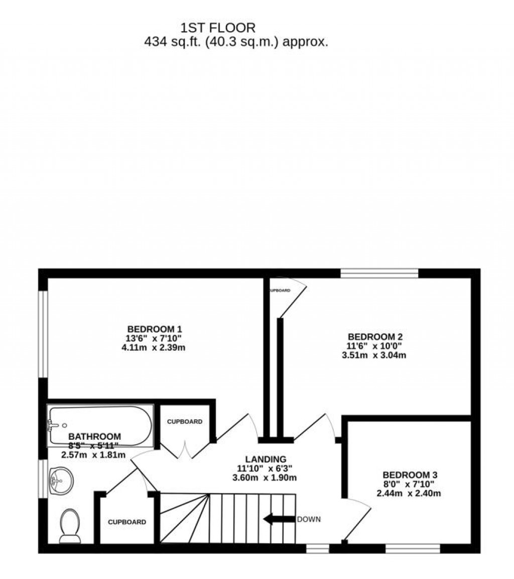 Floorplans For Dudbridge Hill, Stroud