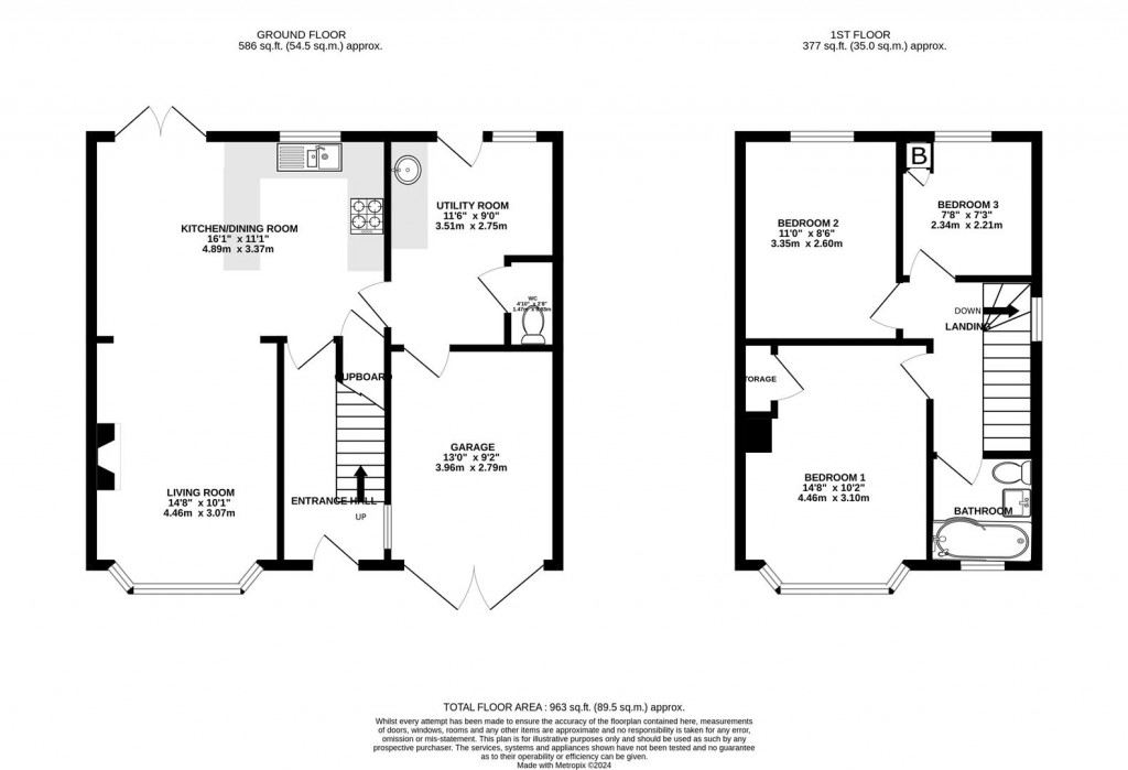 Floorplans For Boverton Drive, Brockworth, Gloucester