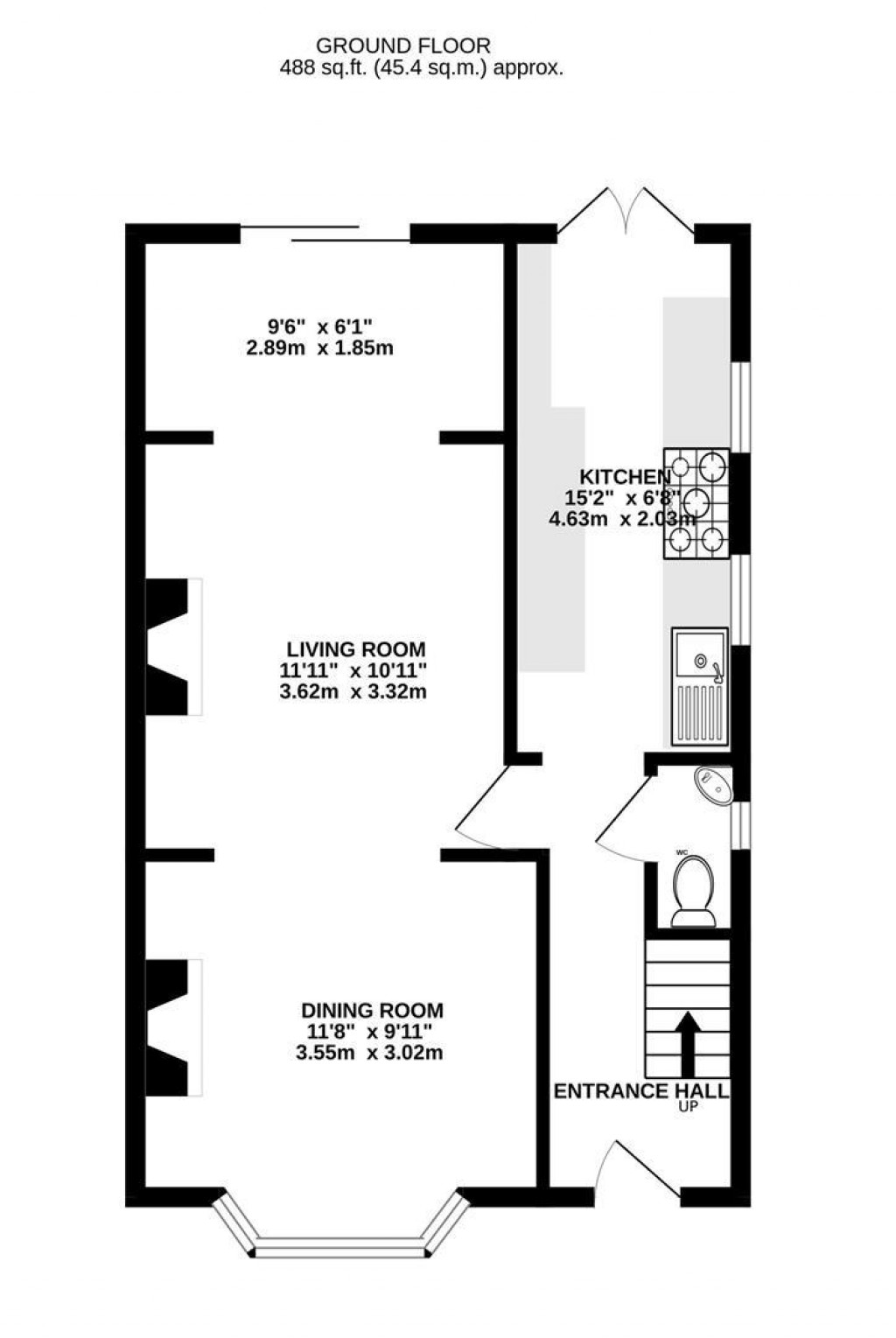 Floorplans For Elmgrove Road, Hucclecote, Gloucester