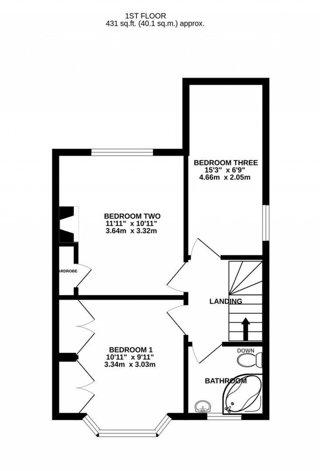 Floorplans For Elmgrove Road, Hucclecote, Gloucester