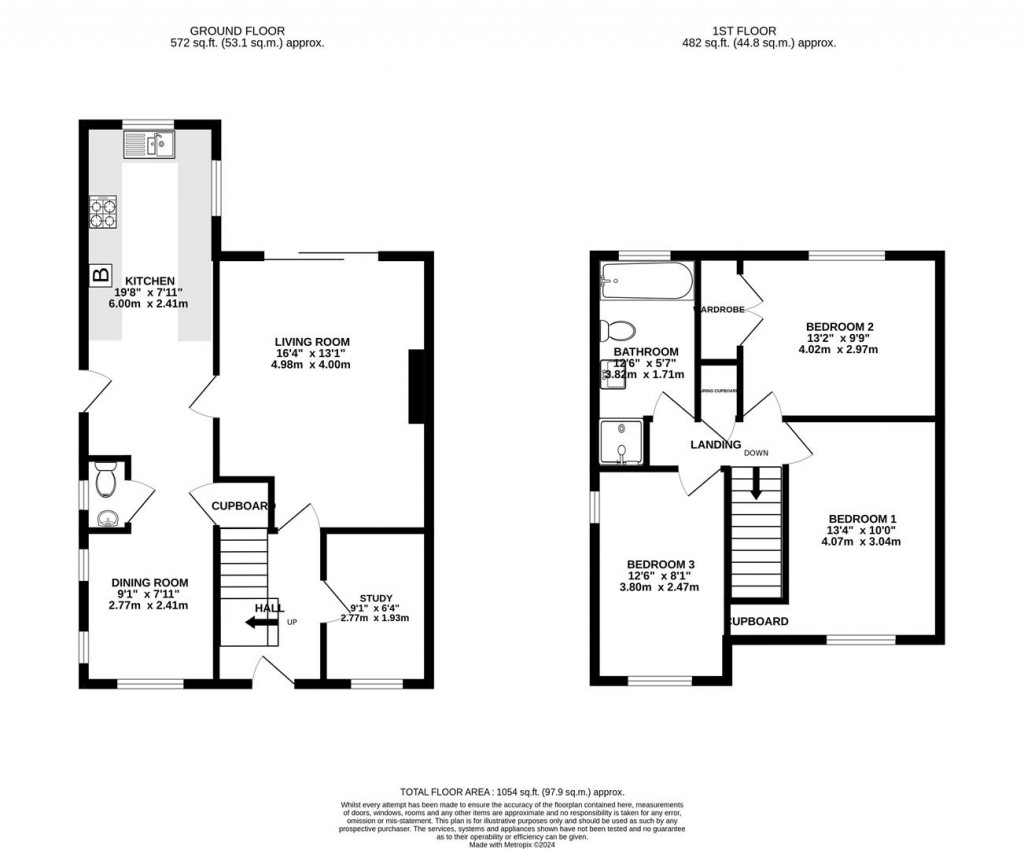 Floorplans For Pinemount Road, Hucclecote, Gloucester