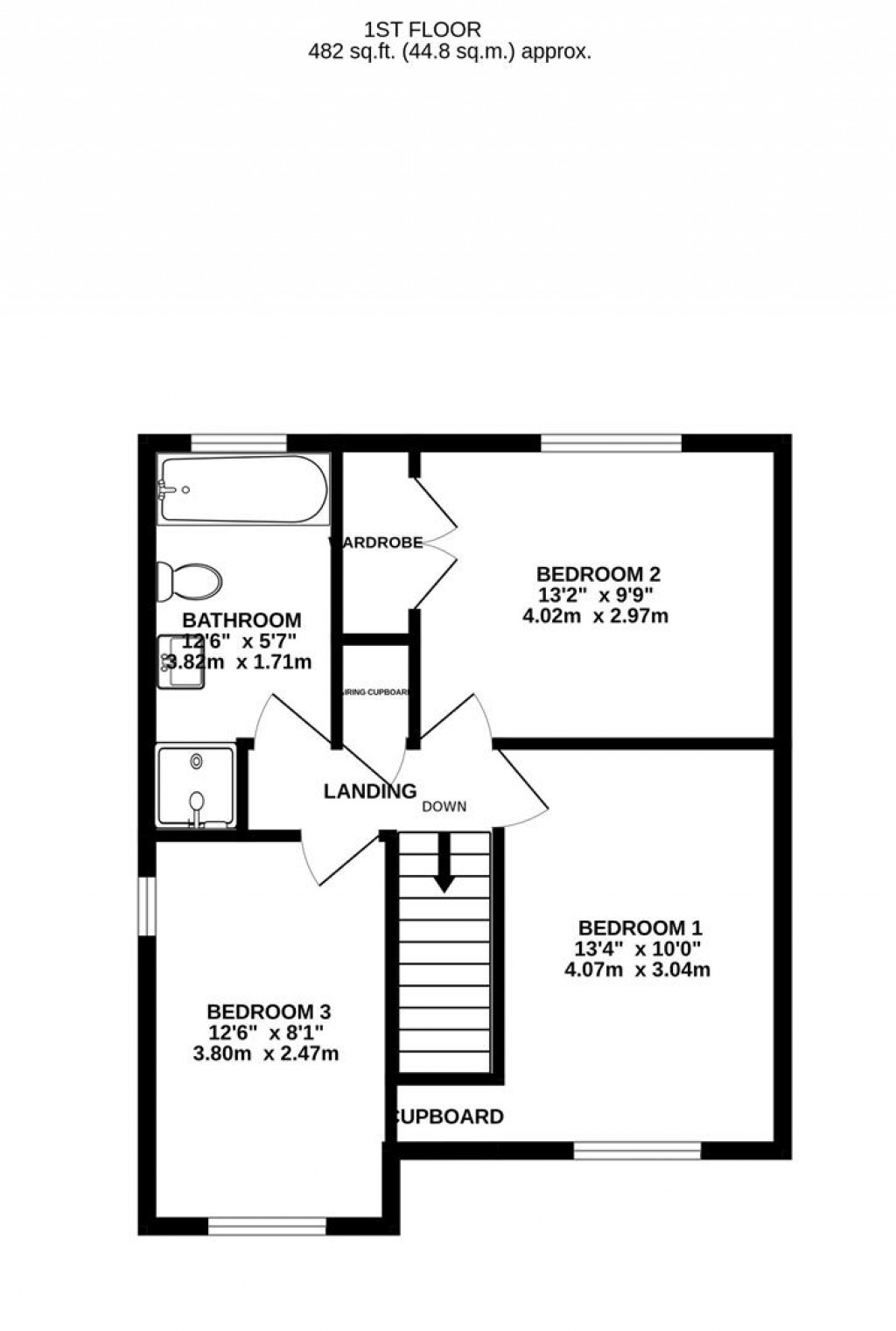 Floorplans For Pinemount Road, Hucclecote, Gloucester