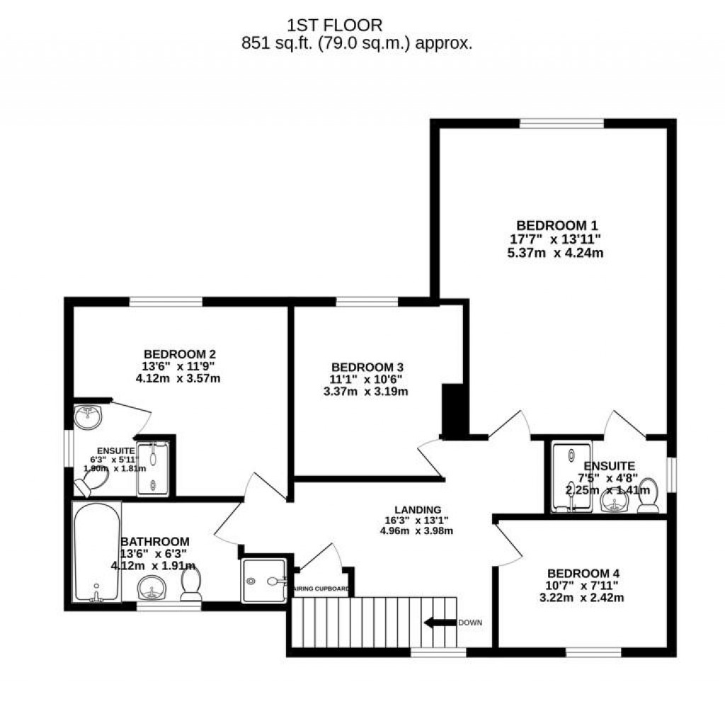 Floorplans For Glebe Close, Frampton On Severn