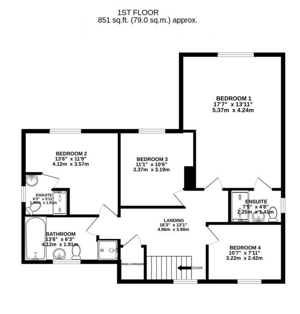 Floorplans For Glebe Close, Frampton On Severn