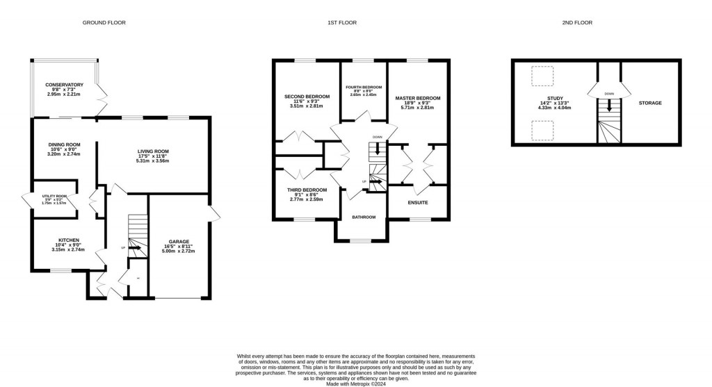 Floorplans For Pippin Close, Newent