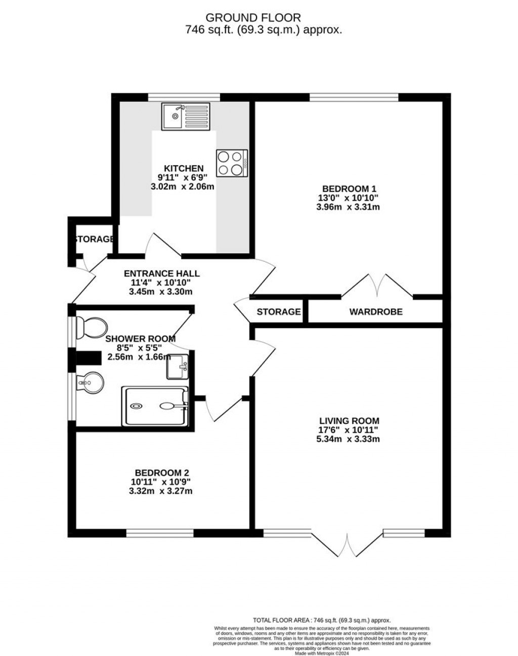 Floorplans For The Chestnuts, Somerset Place, Gloucester