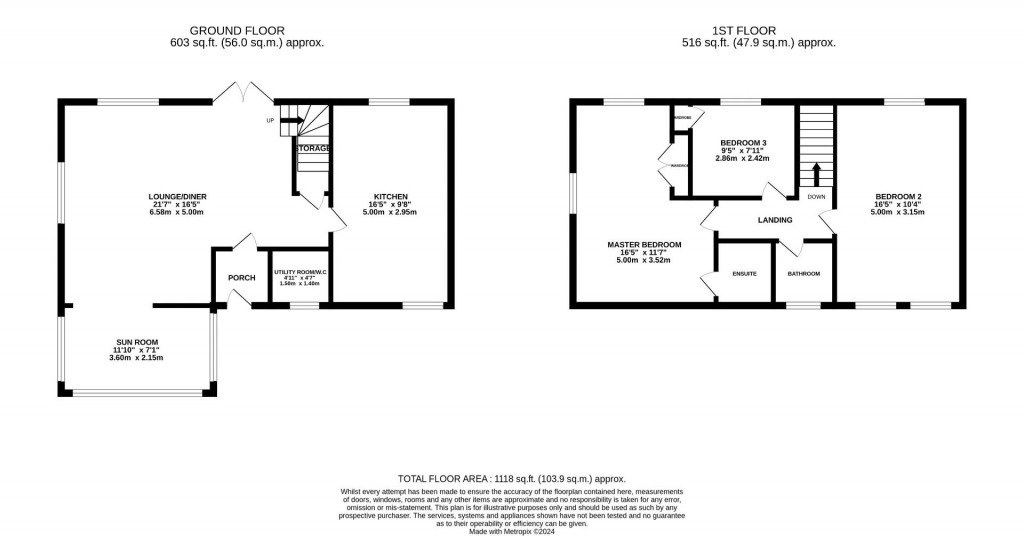 Floorplans For Tibberton, Glos