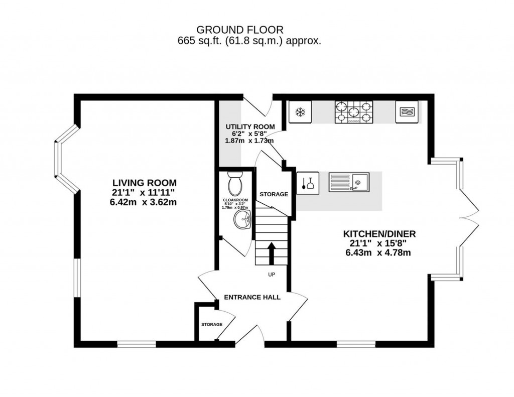 Floorplans For David Butt Close, Great Oldbury, Stonehouse