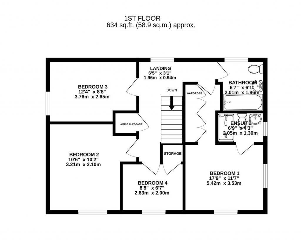 Floorplans For David Butt Close, Great Oldbury, Stonehouse