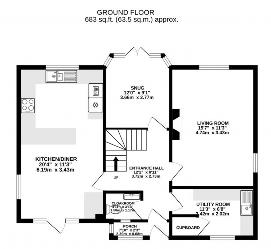 Floorplans For Dursley Road, Woodfield, Cam