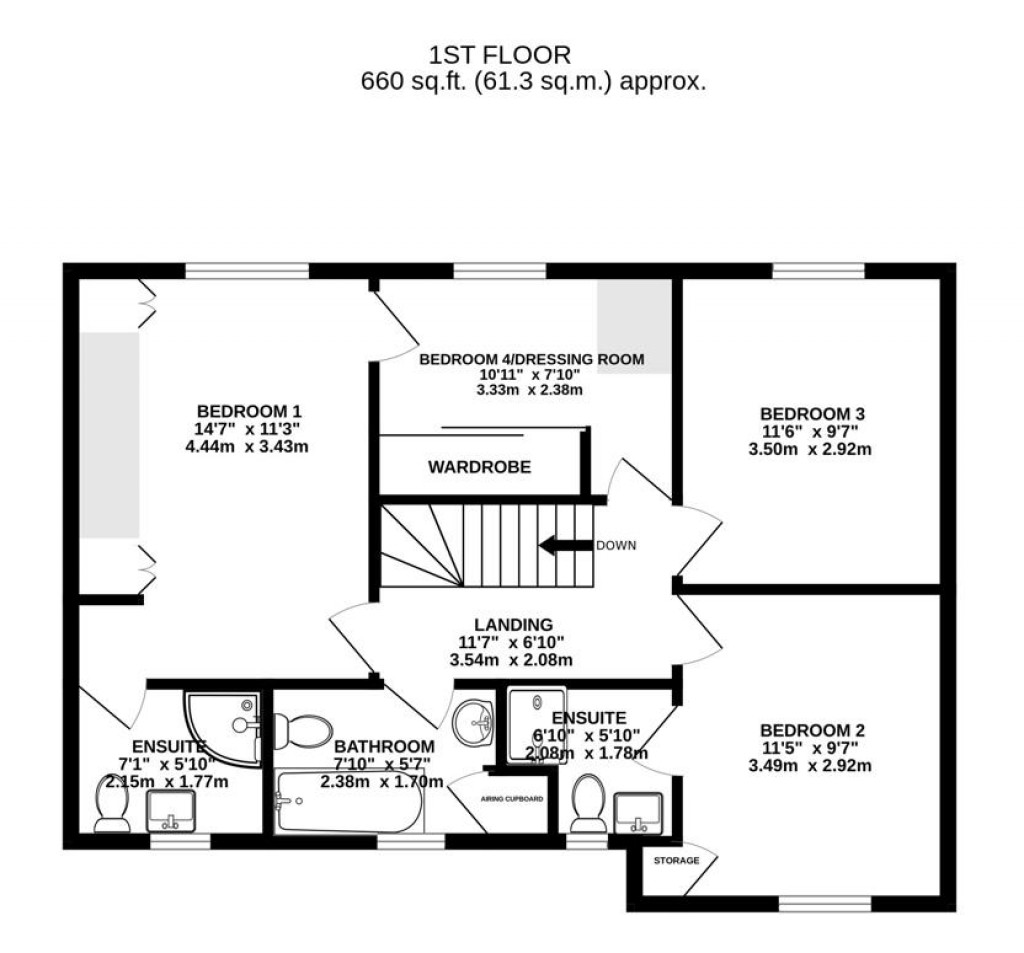 Floorplans For Dursley Road, Woodfield, Cam