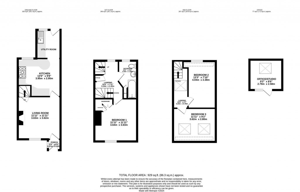 Floorplans For Regent Street, Stonehouse