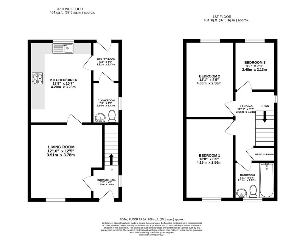 Floorplans For St. Georges Avenue, Kings Stanley, Stonehouse