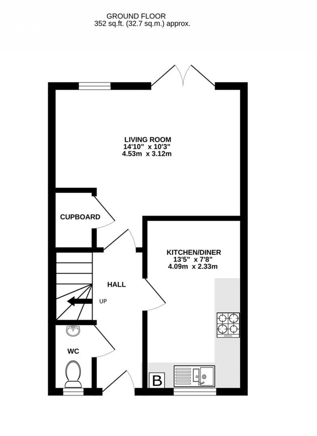 Floorplans For Stocken Close, Hucclecote, Gloucester