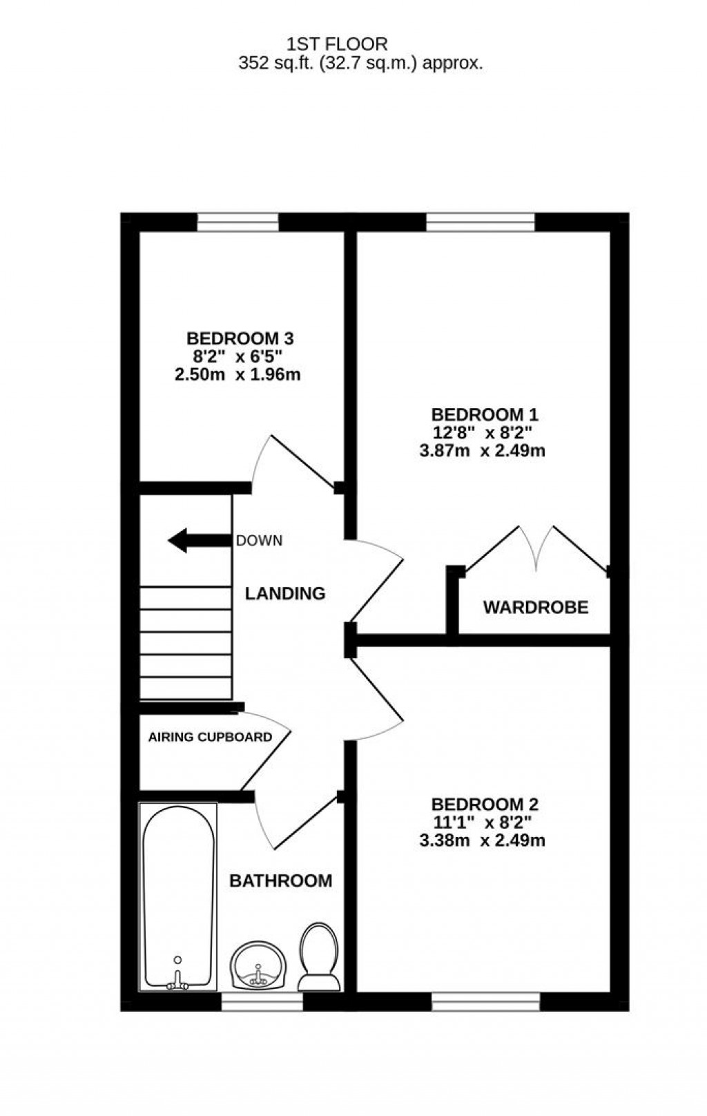 Floorplans For Stocken Close, Hucclecote, Gloucester