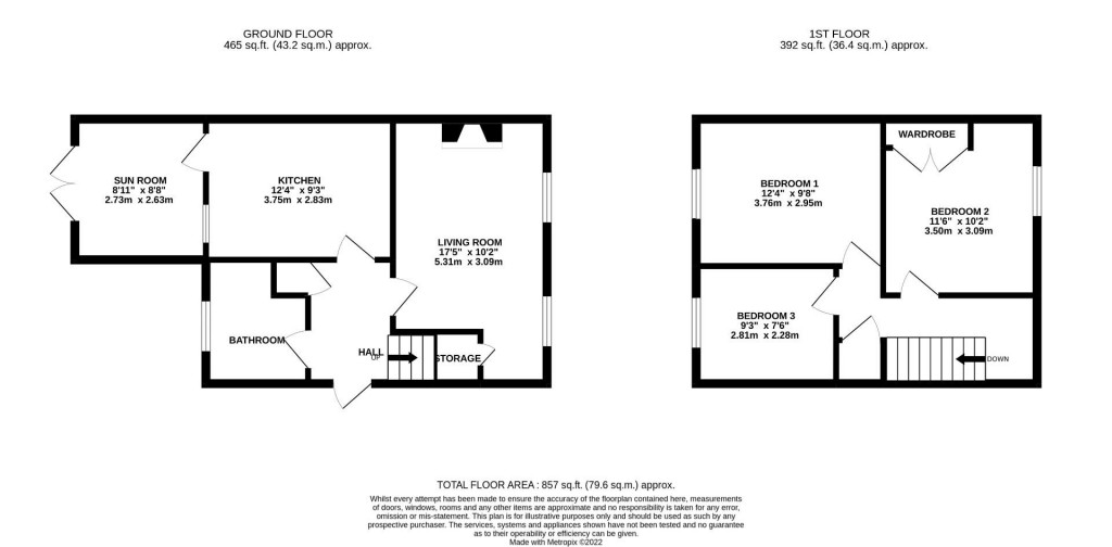 Floorplans For Johnstone Road, Newent