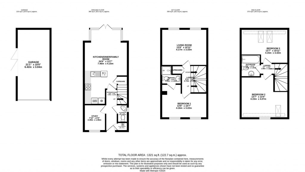 Floorplans For Gilbert Young Close, Great Oldbury, Stonehouse