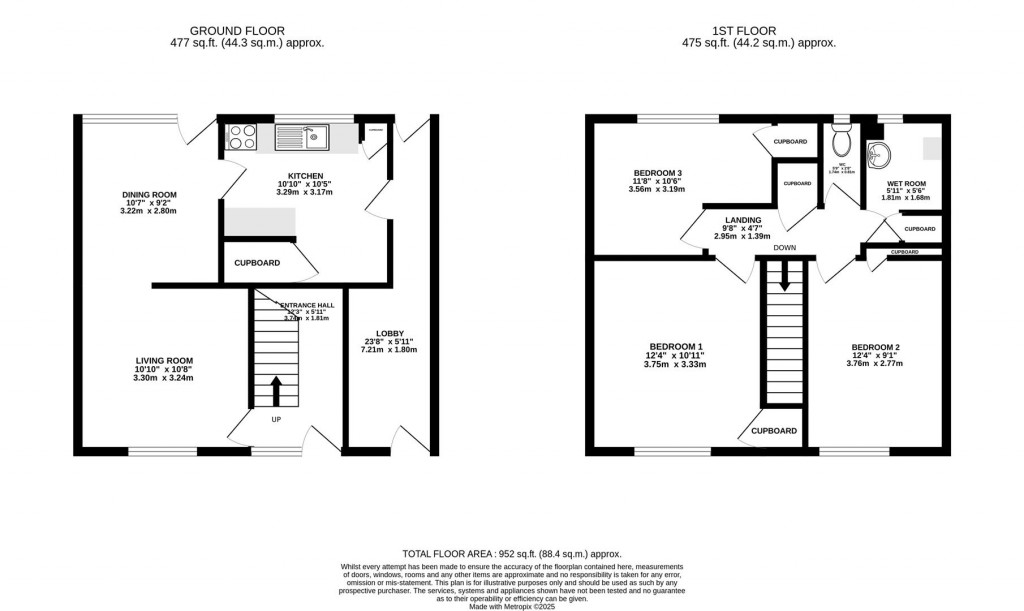 Floorplans For Oatfield Road, Frampton On Severn