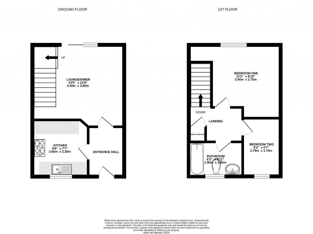 Floorplans For Woodbine Close, Abbeymead, Gloucester